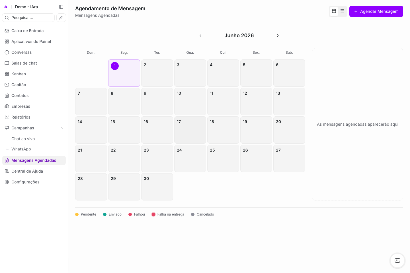 acompanhar agendamento.