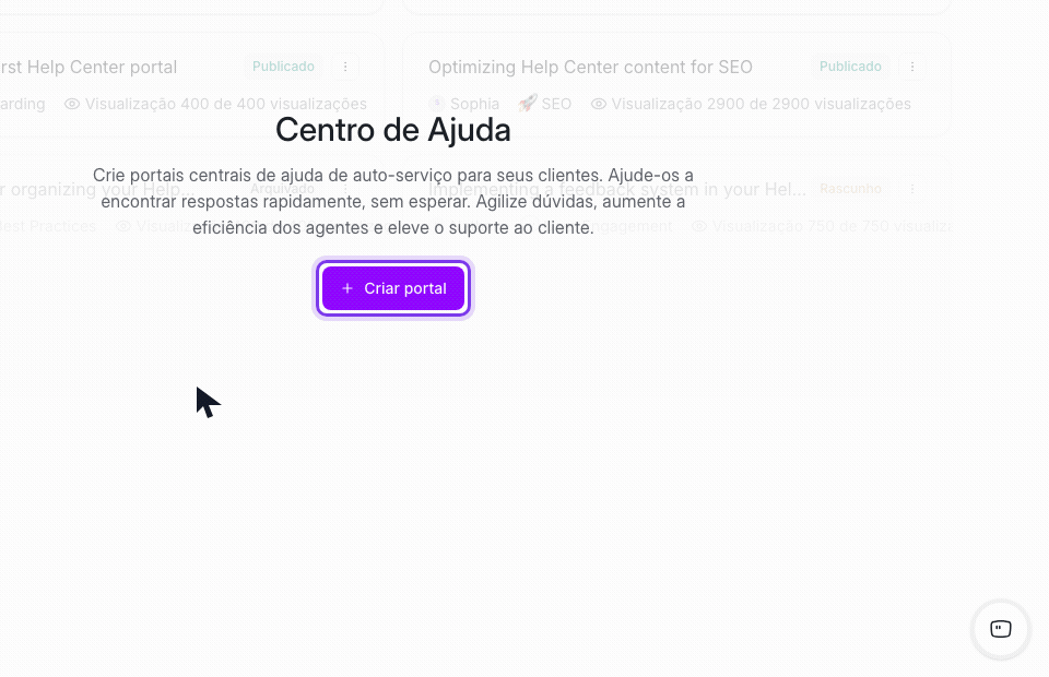 criar portal da central.